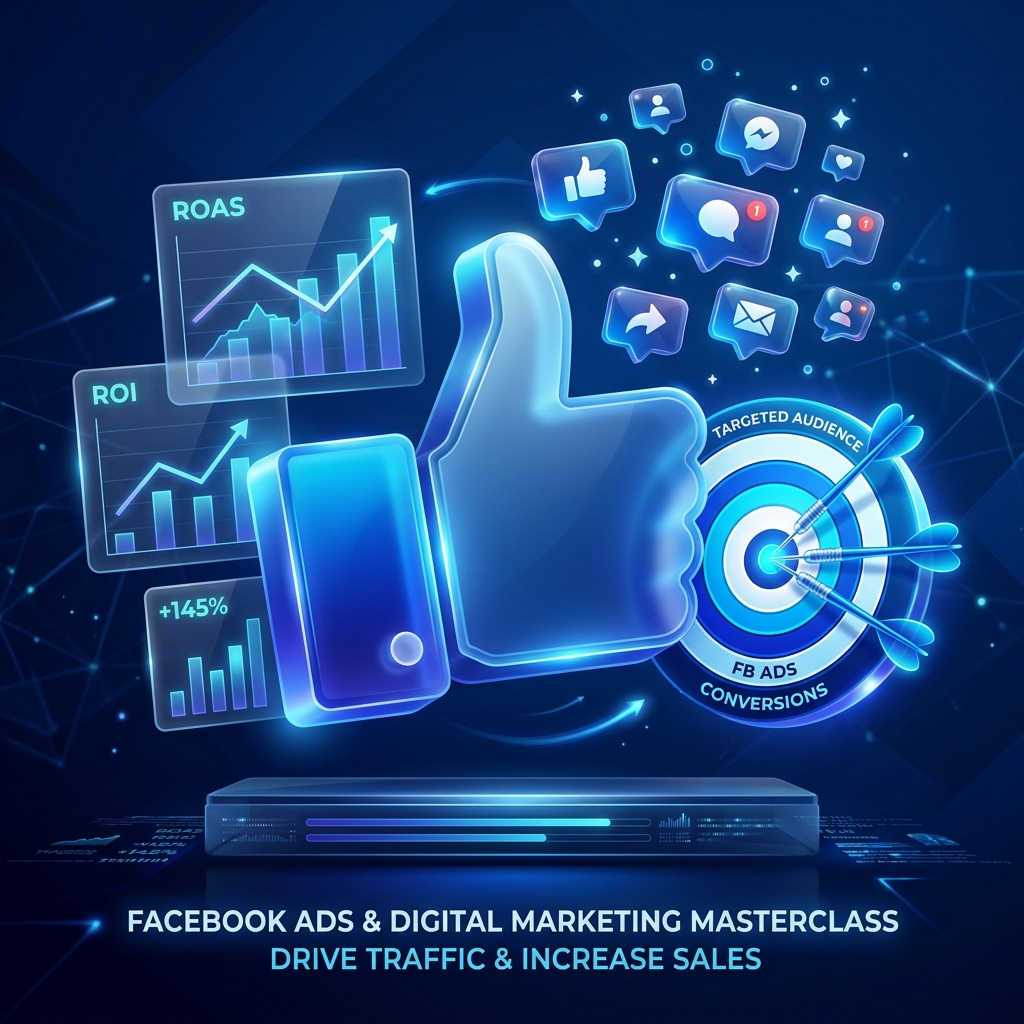 Facebook Ads Masterclass Illustration